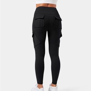 NWT HALARA High Waisted Cargo Pocket Skinny Yoga 7/8 Leggings